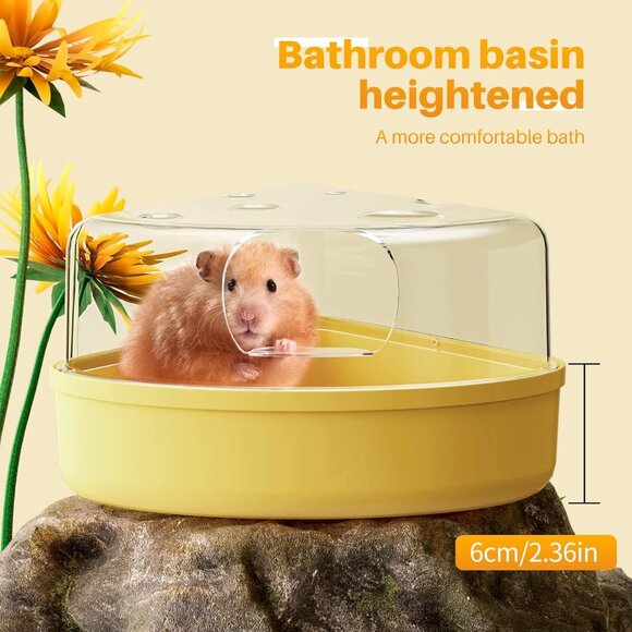 Hamster Sand Bath Box - Litter Box Shower Room & Digging Container Guinea mouse - Picture 2 of 6